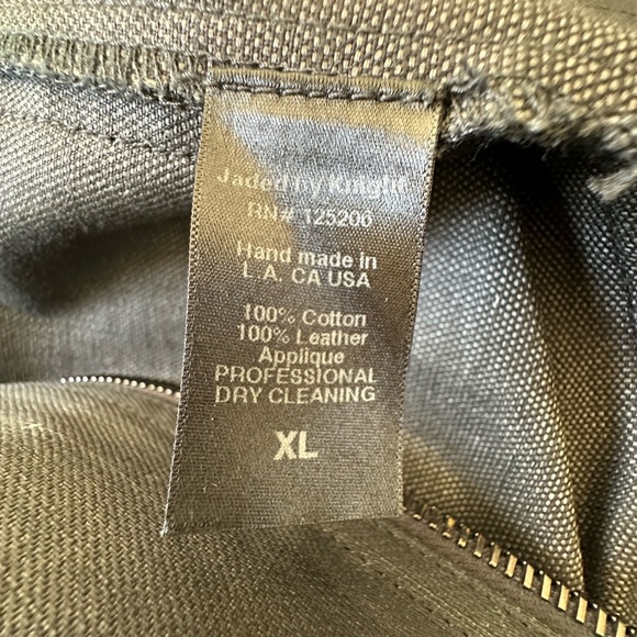 Jaded by Knight Leather/Cotton Jacket Size XL - Picture 4 of 16